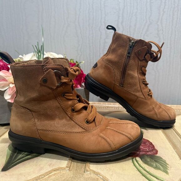 Ugg Hapsburg Duck Boots Chestnut 1120785 Sz 6 - Picture 1 of 16